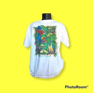 Vintage 90s human tees birds of paradise t shirt